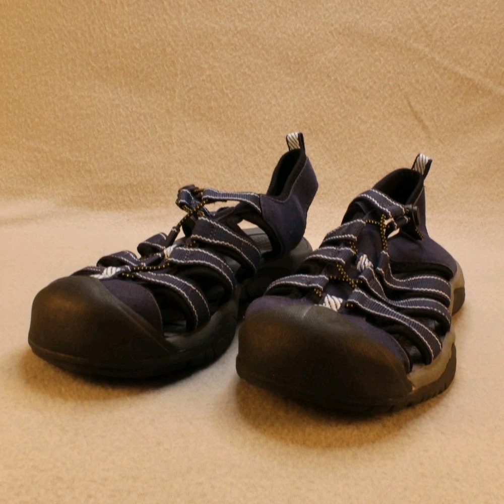 Rugged Outback Womens 8 Fisherman Sport Sandals Blue Drawstring Comfort